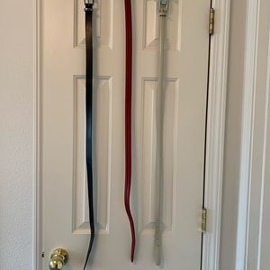 Three various dress belts.